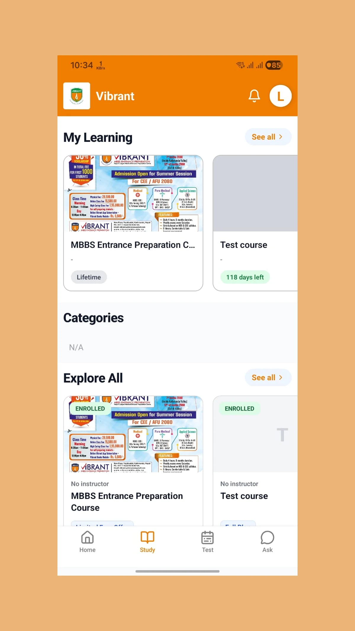 Vibrant online plus screenshot